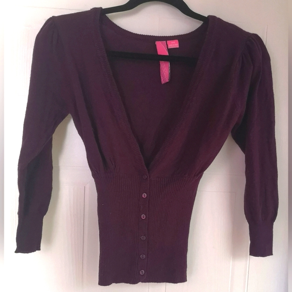 Purple cardigan size M